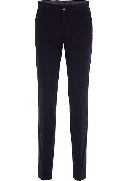 Lacivert Pamuklu Slim Fit Chino Pantolon