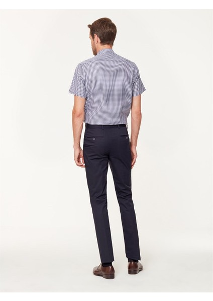 Lacivert Pamuklu Nanotex Slim Fit Chino Pantolon fırsatları
