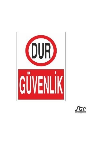 Dur Güvenlik 20 x 30 cm