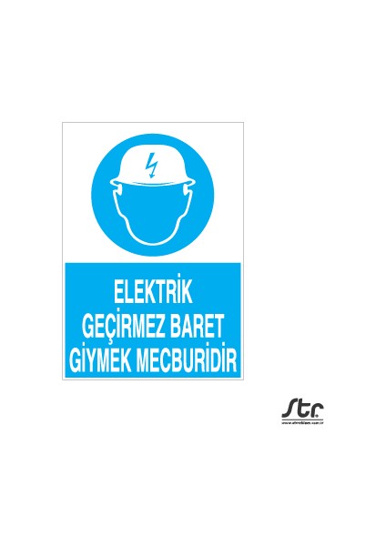 Elektrik Geçirmez Baret 20 x 30 cm