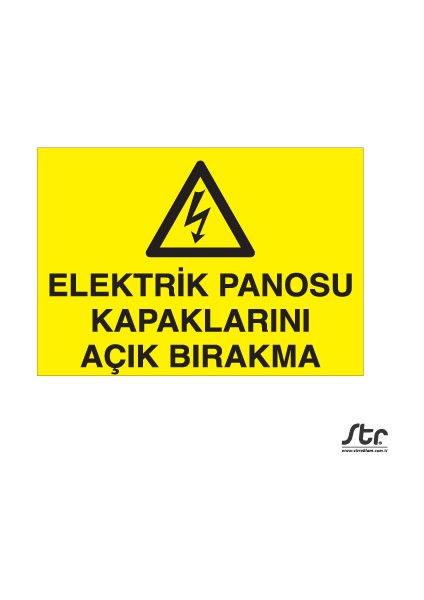 Elektrik Panosu Kapaklarını Açık Bırakma 20 x 30 cm