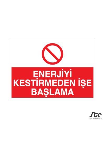 Eneji Kestirmeden Işe Başlama 20 x 30 cm
