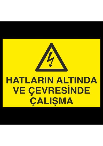 Hatların Altında ve Çevresinde Çalışma 20 x 30 cm