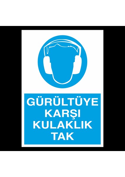 Gürültüye Karşı Kulaklık Tak 20 x 30 cm