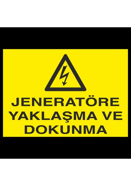 Jeneratöre Yaklaşma 20 x 30 cm