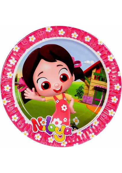 Niloya Karton Tabak 23 cm 8 Li Lisanslı