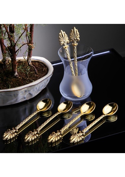 Lüx 6 Kişilik Gold Çay Kaşığı