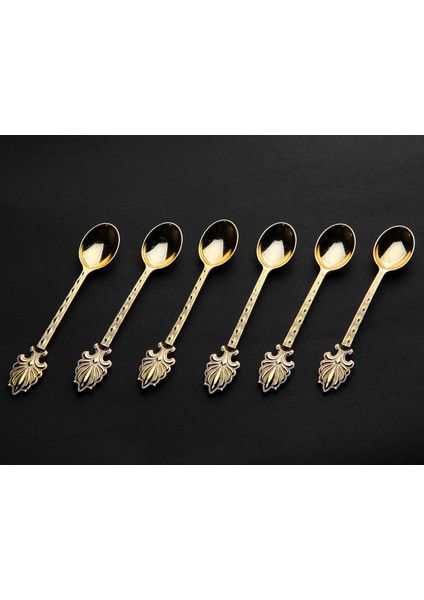 Lüx 6 Kişilik Gold Çay Kaşığı