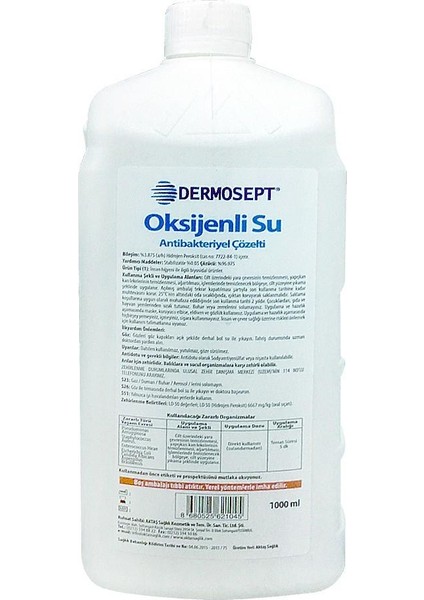 Dermosept Oksijenli Su 1000 ml