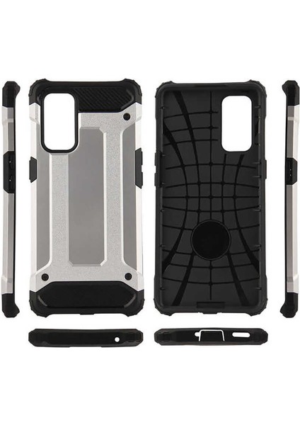 Oppo Reno 5 5g Kılıf Shockproof Slikon Zırh Siyah
