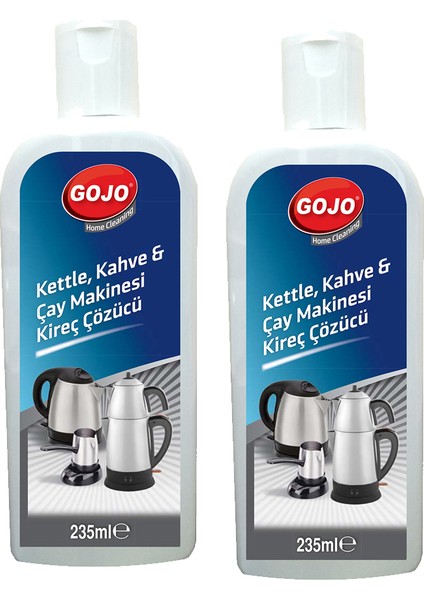 Kettle, Kahve & Çay Makinesi Kireç Çözücü 235 ml 2'li Set