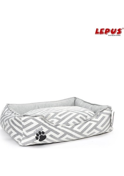 New Premium Köpek Yatağı Gri M 60X44X22H cm