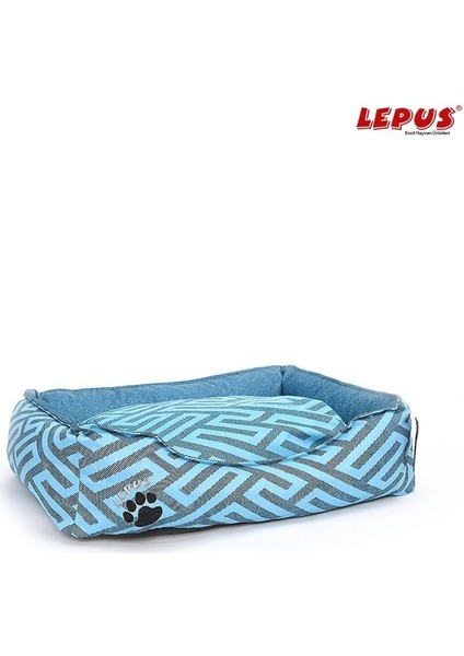 New Premium Köpek Yatağı Mavi Xl 92X68X27H cm