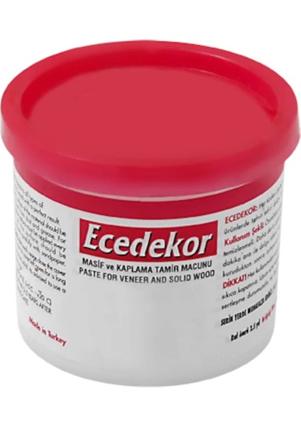 Ece Dekor Ahşap Tamir ve Dolgu Macunu 125 Ml 200GR Maun