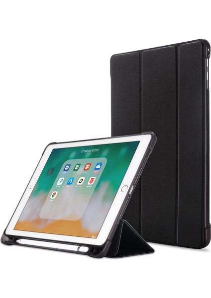 Apple iPad Pro 10.5 2019 Kalem Tutacaklı Standlı Kılıf Siyah