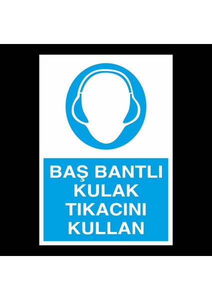 Baş Bantlı Kulak Tıkacını Kullan 20 x 30 cm