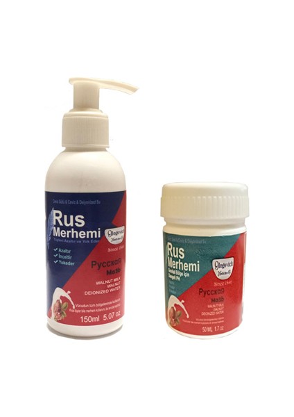 Tüy Dökücü Azaltıcı Rus Merhemi 150 ml 1 Adet + Genital Bölge Merhemi 50 ml 1 Adet