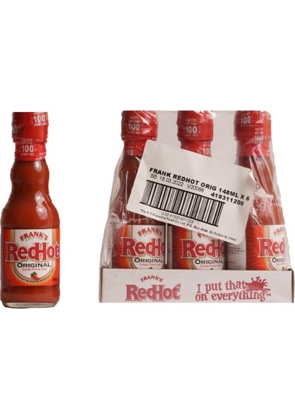 Franks 6'lı Acı Sos (6 x 148 Ml)