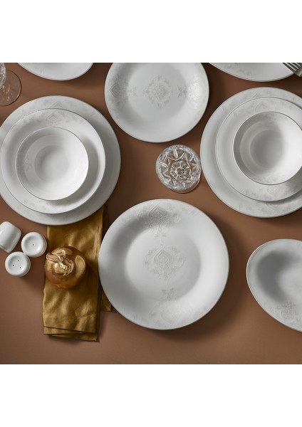 Fine Pearl Bella 58 Parça 12 Kişilik Inci Yemek Takımı fiyatları