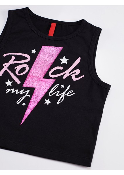 Rock Life Kız Çocuk Crop Top Şort Takım
