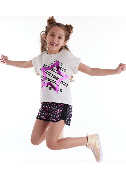 Splash Star Kız Çocuk T-shirt Şort Takım