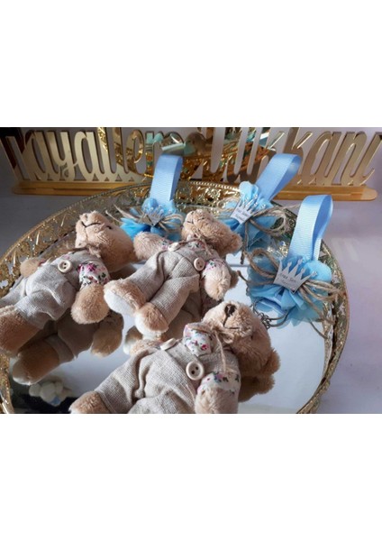 30 Adet Lüks Ayıcık Anahtarlık Bebek Şekeri 2017 Model