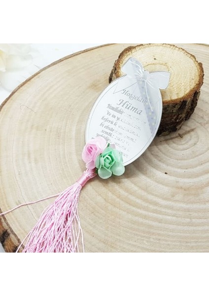 30 Adet Fiyonklu Dualı Pleksi Kişiye Özel Bebek Şekeri