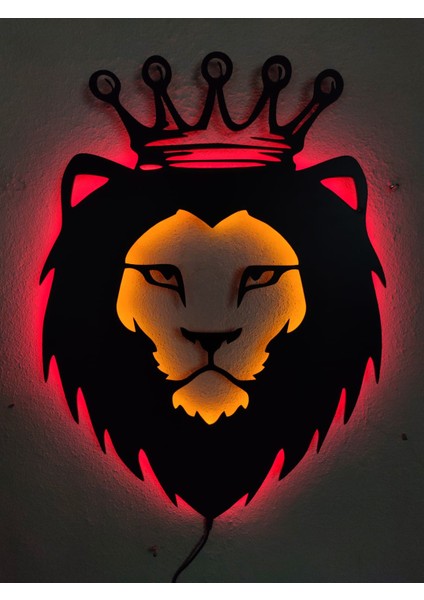 Aslan Kral LED Işıklı Tablo