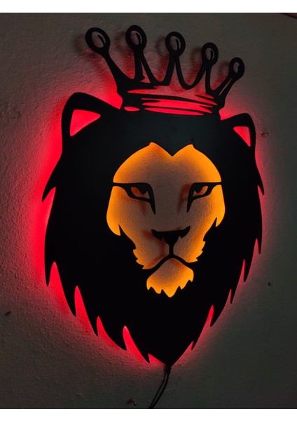 Aslan Kral LED Işıklı Tablo