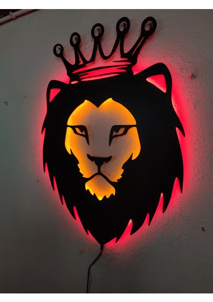 Aslan Kral LED Işıklı Tablo