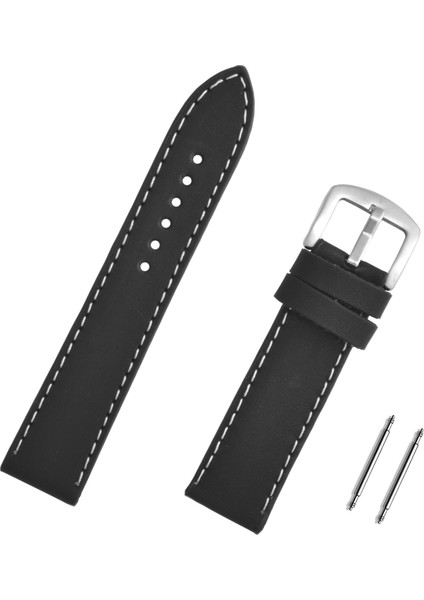 24MM Siyah Spor Saat Kordonu Kayış