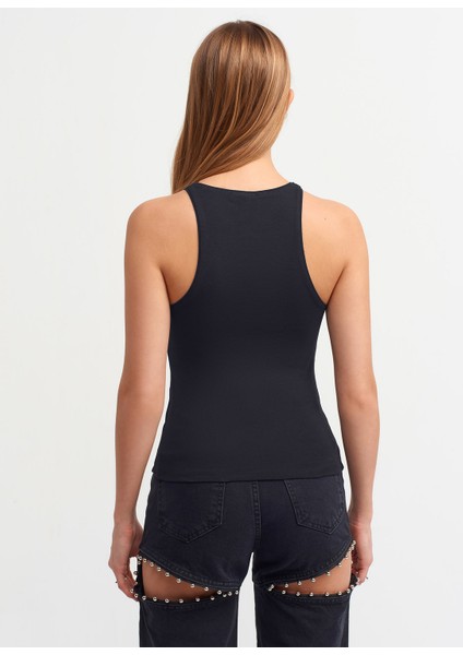 3694 Halter Yaka Tshirt-Siyah modelleri