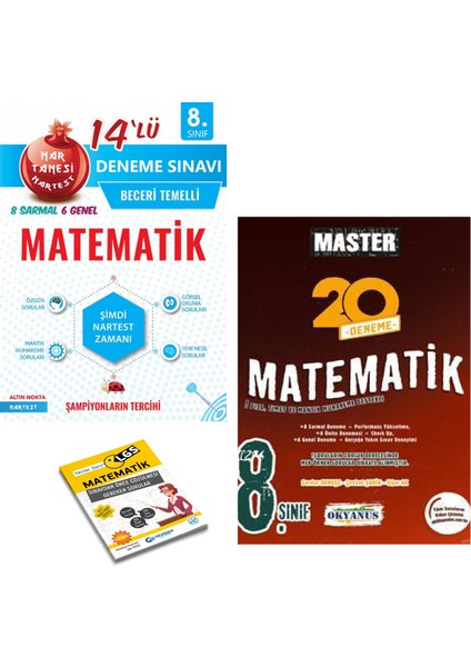LGS Matematik 14 Deneme ve Okyanus Master 20 Matematik Deneme + Yerim Seni LGS