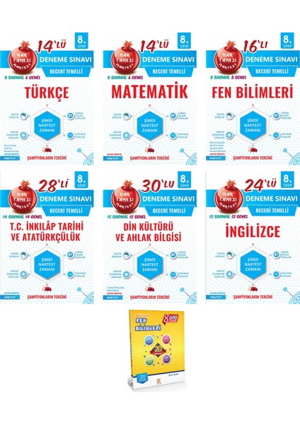 8. Sınıf Nar Tanesi Deneme Sınavı Seti + 20 Deneme