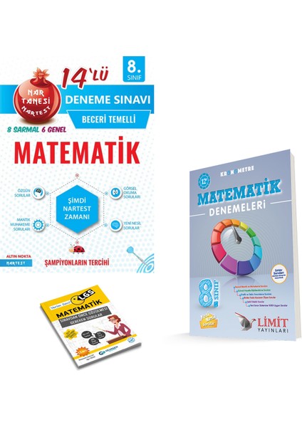 LGS Matematik 14 Deneme ve Limit Kronometre 12 Matematik Deneme + Yerim Seni LGS