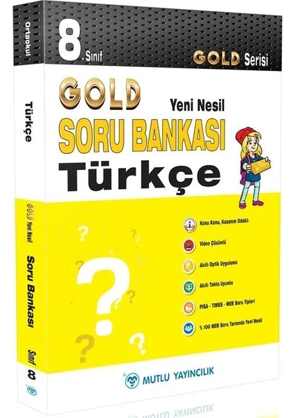 Mutlu Yayıncılık 8. Sınıf Gold Yeni Nesil Türkçe Soru Bankası