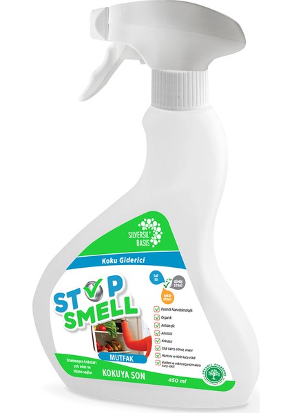 Stop Smell Buzdolabı ve Mutfak Için Koku Giderici Sprey 450 ml