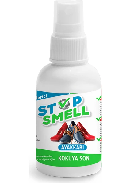 Stop Smell Ayakkabı Için Koku Giderici Sprey 100 ml