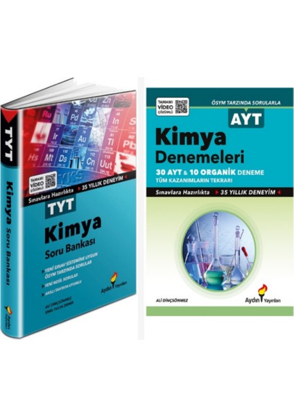 TYT Kimya Soru Bankası ve AYT Kimya Deneme