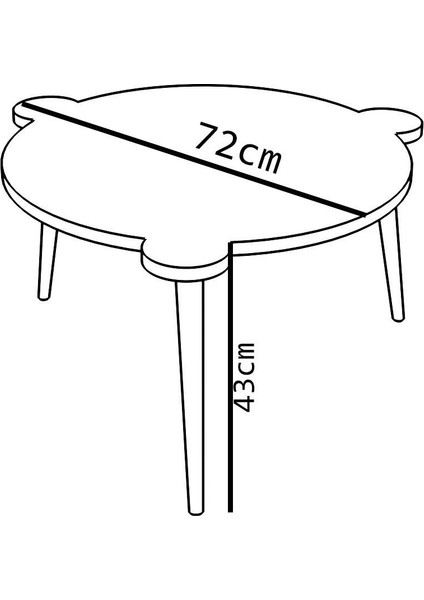 Yuvarlak Yaz Sil Yüzey Çocuk Masa Sandalye Takımı 1 Aktivite Oyun Masası 2 Sandalye - Beyaz fırsatları