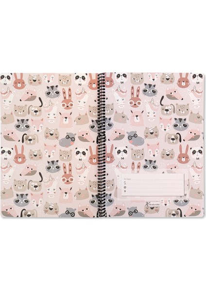 Kareli Defter Animal Friends 16.5 x 22.5 cm - Hayvanlar fiyatları