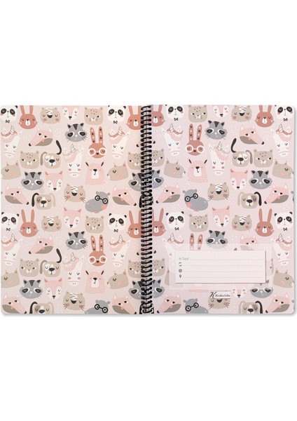 A4 Kareli Defter Animal Friends - Hayvanlar