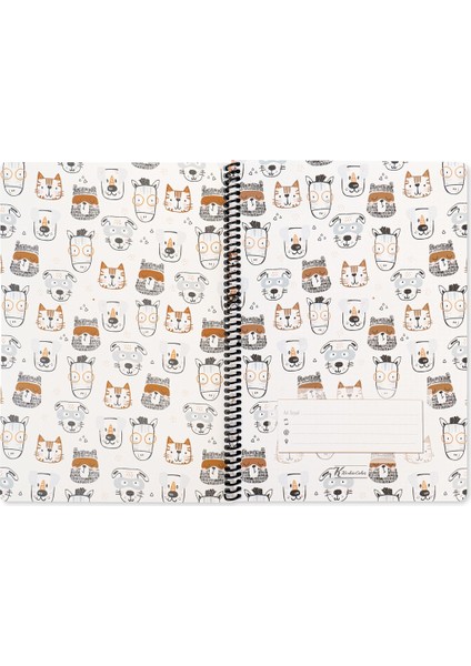 A4 Kareli Defter Animal Friends - Kedi & Köpek fiyatları