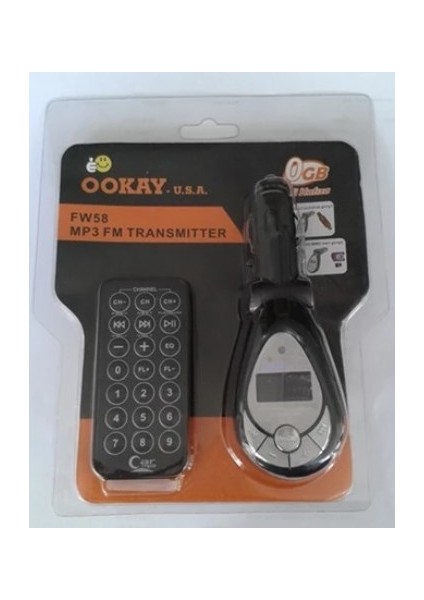 Unıversal Fw-58 Transmitter Kumandalı Mp3 Fm Ookay