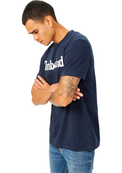 Kennebec Lınear Tee Lacivert Erkek T-Shirt TB0A2C314331 modelleri