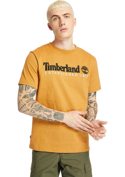 Ss Outdoor Heritage Linear Logo Tee Erkek Tişört