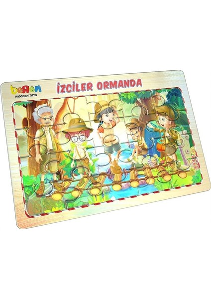 Puzzle Izciler Ormanda Köprüde - 20 Parça