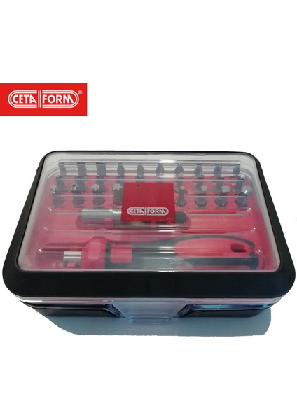 32 Parça Kutu Bits Tornavida Takımı 1/4" CB/ST32 (1 Adet)