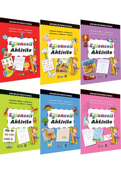Eğlenceli Aktivite Serisi 6 Kitap Set