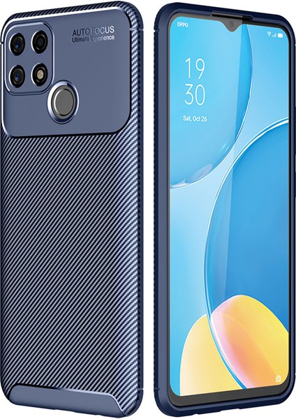 Oppo A15 Kılıf Esnek Tpu Silikon Lacivert